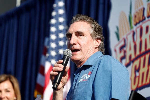 Doug Burgum speaks at a fireside chat