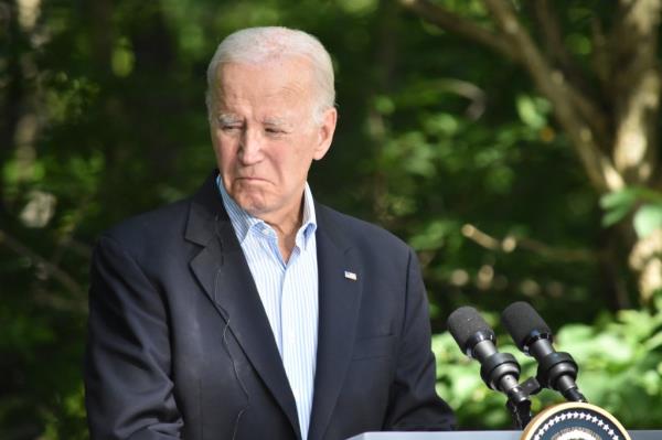 August 18, 2023, Catoctin Mountain Park, United States: President Joe Biden speaks. President of the Unit Maryland, United States on August 18, 2023.