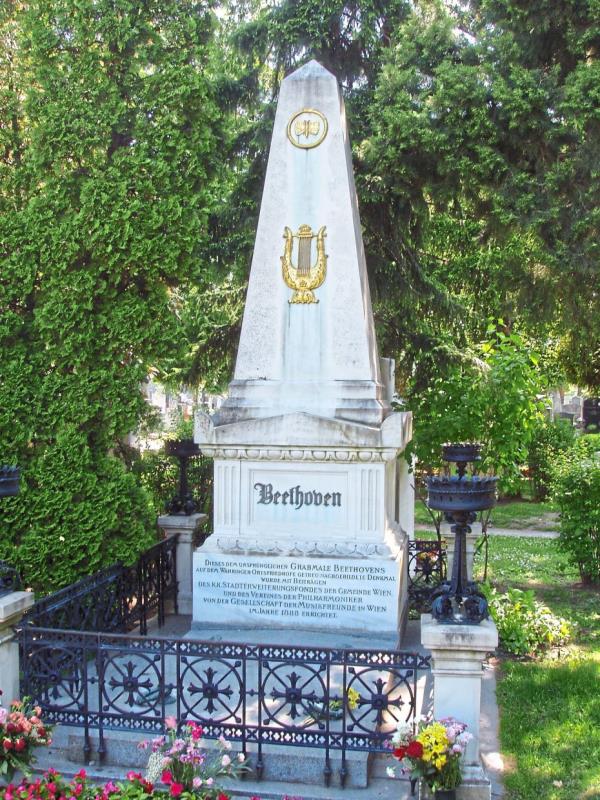 Beethoven’s grave in Vienna. — Wikimedia Commons