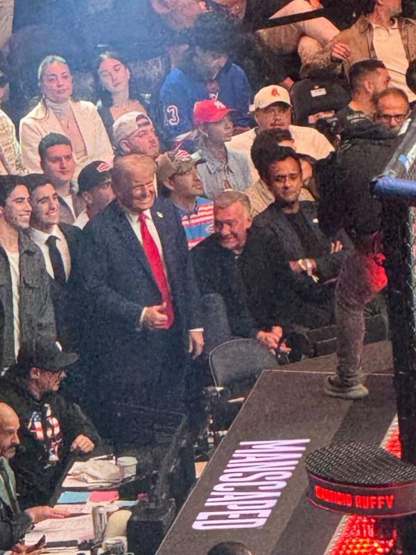 President-elect Trump gave a Thumbs up while appearing to pose for a photo.